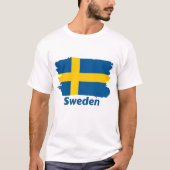 Zweedse vlag t-shirt (Voorkant)