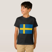 zweedse vlag t-shirt (Voorkant volledig)