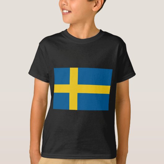 zweedse vlag t-shirt (Voorkant)