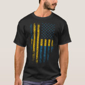 Zweedse vlag t-shirt (Voorkant)