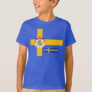 Zweedse vlag t-shirt