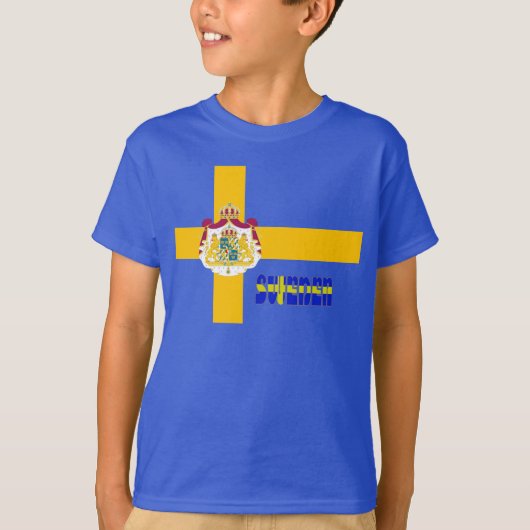 Zweedse vlag t-shirt (Voorkant)