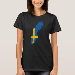Zweedse vlag t-shirt