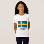 Zweedse vlag t-shirt (Voorkant volledig)