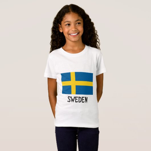 Zweedse vlag t-shirt (Voorkant volledig)