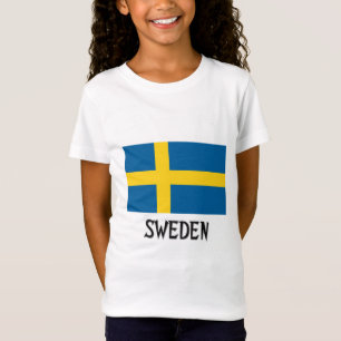 Zweedse vlag t-shirt