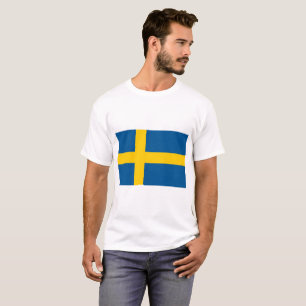 Zweedse vlag t-shirt