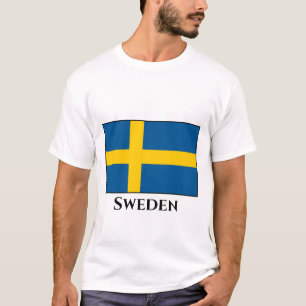 Zweedse vlag t-shirt