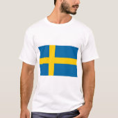 Zweedse vlag t-shirt (Voorkant)