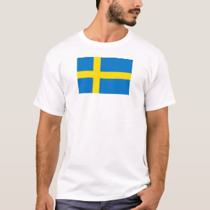 Zweedse vlag t-shirt