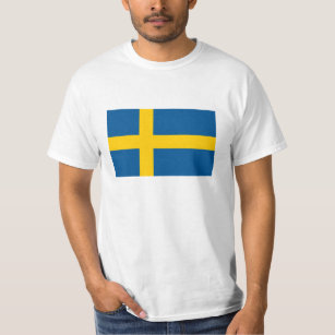 Zweedse vlag t shirt voor Zweden