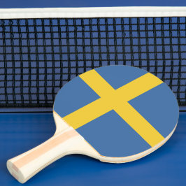 Zweedse vlag tafeltennisbatje