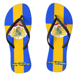 Zweedse vlag teenslippers