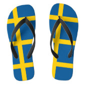 Zweedse vlag teenslippers (Voetbed)