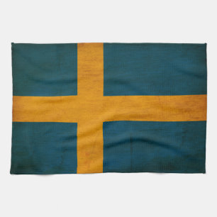 Zweedse vlag theedoek