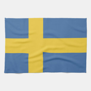 Zweedse vlag theedoek