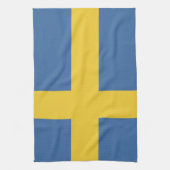 Zweedse vlag theedoek (Verticaal)