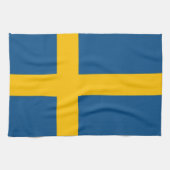 Zweedse vlag theedoek (Horizontaal)