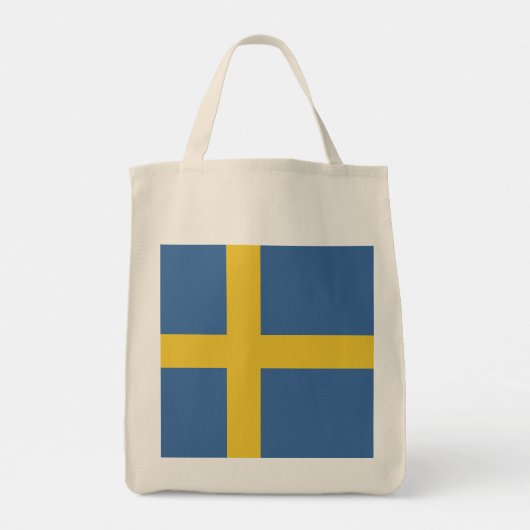 Zweedse vlag tote bag (Achterkant)