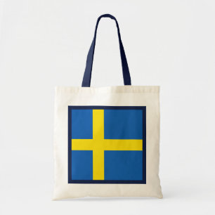 Zweedse vlag tote bag
