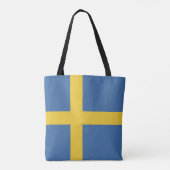Zweedse vlag tote bag (Achterkant)