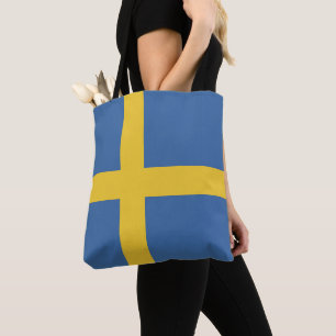 Zweedse vlag tote bag