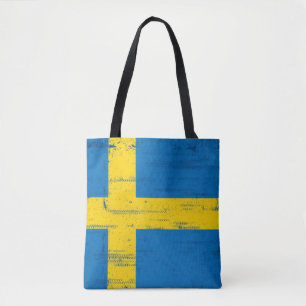 Zweedse vlag tote bag