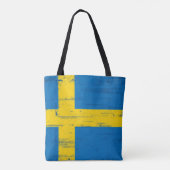Zweedse vlag tote bag (Achterkant)