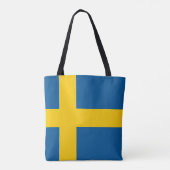 Zweedse vlag tote bag (Achterkant)