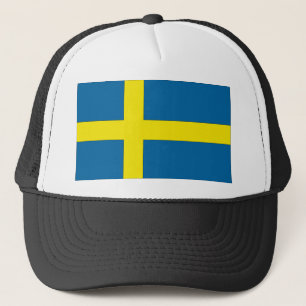 Zweedse vlag trucker pet
