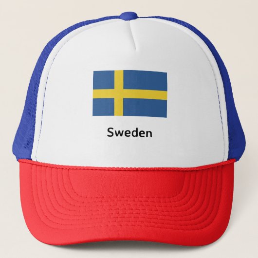 Zweedse vlag trucker pet (Voorkant)