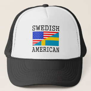 Zweedse vlag trucker pet