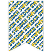 Zweedse vlag Typografische typografie Vlaggetjes (Derde vlag)