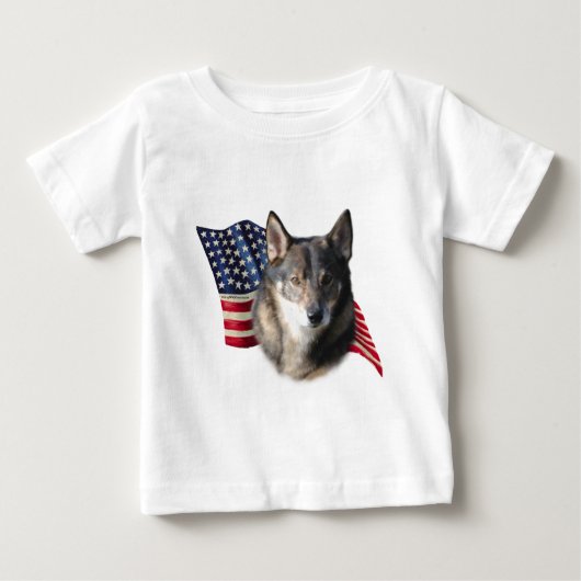 Zweedse vlag van Vallhund (Voorkant)