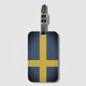 Zweedse vlag van Zweden, douanereizen Bagagelabel (Voorkant (verticaal))