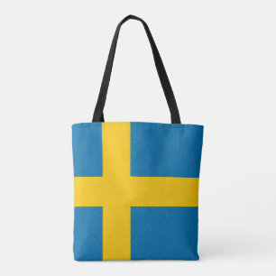 Zweedse Vlag, Vlag van Zweden Tote Bag