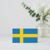 Zweedse vlag, Vlag van Zweden Visitekaartje (Staand voorkant)
