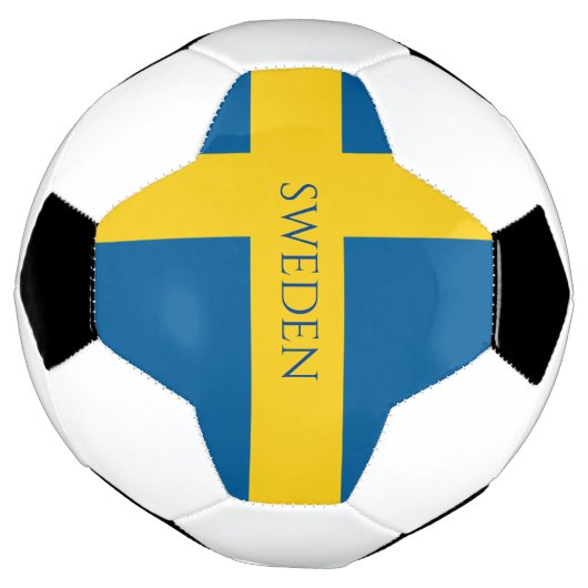 zweedse vlag voetbal (Gedraaid)