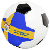 Zweedse vlag voetbal (Drie kwart)