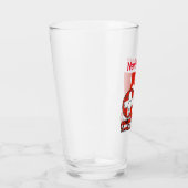 Zweedse Vlag Voetbal Rode Gepersonaliseerde Naam Glas (Rechts)