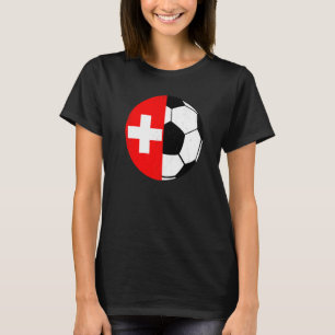 Zweedse Vlag Voetbalfans Voetbal Zwitserland T-shirt