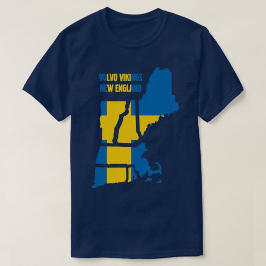 Zweedse vlag VVNE T-shirt (Design voorkant)