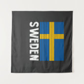 Zweedse vlag wandkleed (Voorkant (horizontaal))