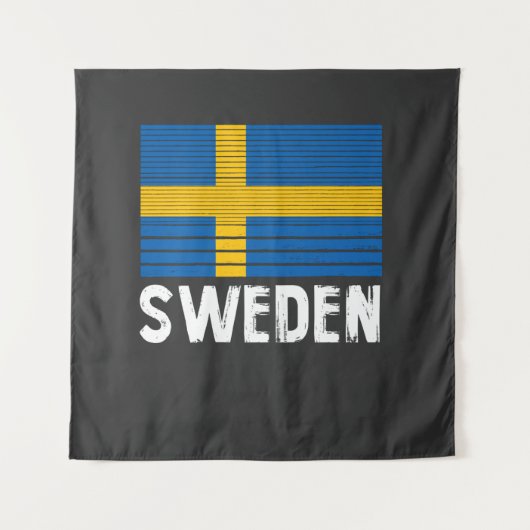 Zweedse vlag wandkleed (Voorkant)