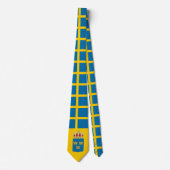 Zweedse vlag & wapen, Vlag van Zweden Stropdas (Voorkant)