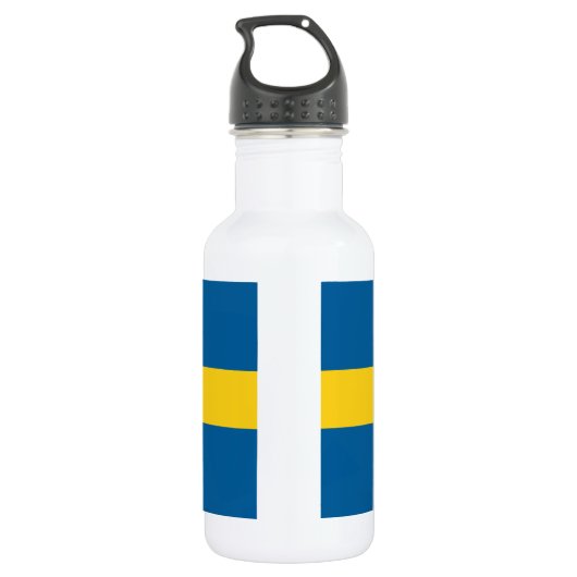 zweedse vlag waterfles  (Achterkant)