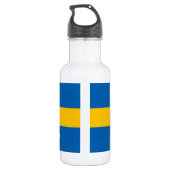 Zweedse vlag waterfles (Achterkant)