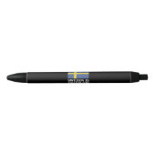 Zweedse vlag zwarte inkt pen (Voorkant)