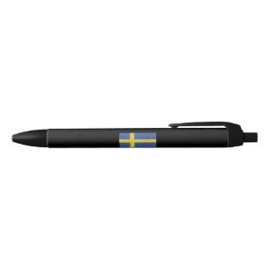 Zweedse vlag zwarte inkt pen