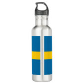 Zweedse vlag (Zweden) 532 ml waterfles (Achterkant)